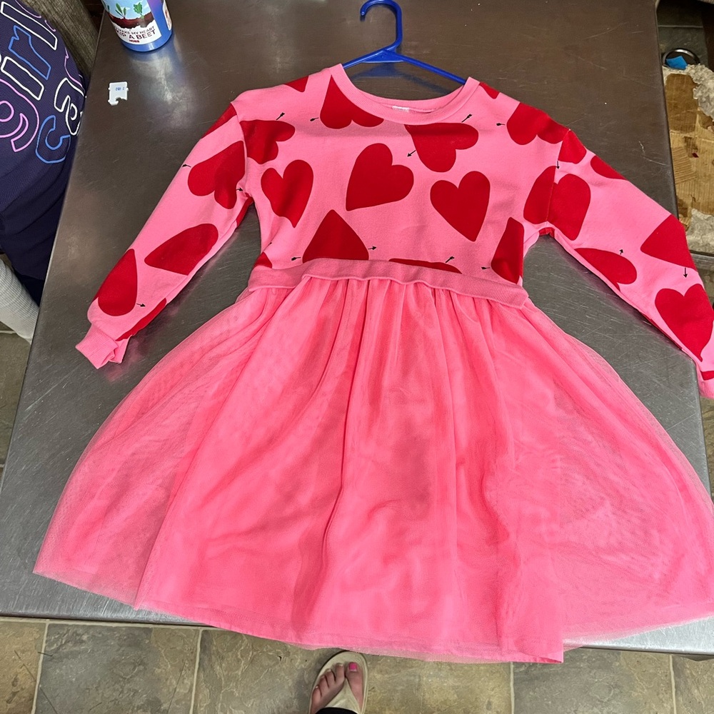 Carter's Pink and Red Heart Dress Set